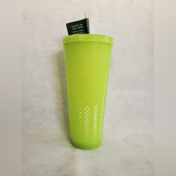 Starbucks lemongrass glow in the dark tumbler with straw - Picture 1 of 6
